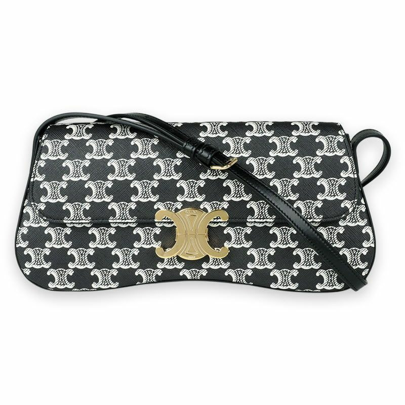 CELINE 女士 Triomphe 帆布中型拉桿箱(黑色)115532FQO 38NO-0