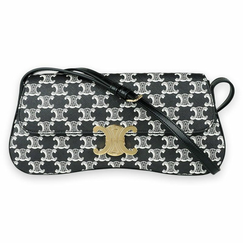 CELINE 女士 Triomphe 帆布中型拉桿箱（黑色）115532FQO 38NO