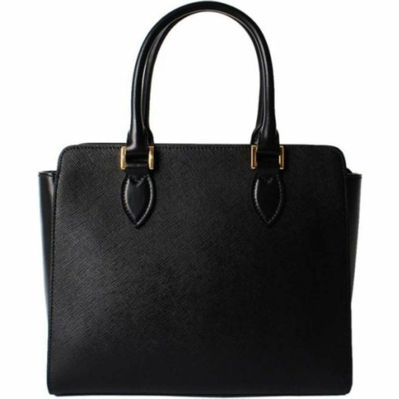 PRADA Saffiano 皮革手提包 黑色 1BA113 2EDV-4