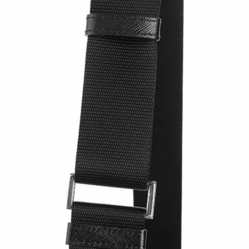 PRADA Pocono 扣環斜背包 黑色 中號 1BD671 ZOT-4