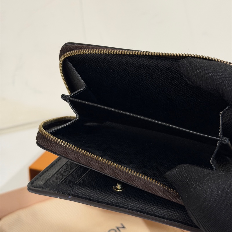 #大全配🈶台灣購證 🉑送禮 Lv雙面老花拉鍊小短夾 芯片款-5