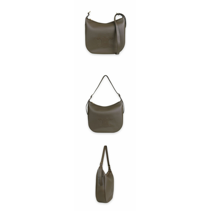 CELINE Eloise 大號真皮單肩包（棕色）117243FLH-2