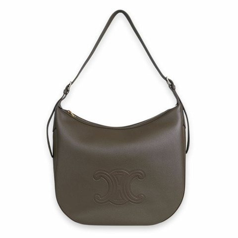 CELINE Eloise 大號真皮單肩包（棕色）117243FLH