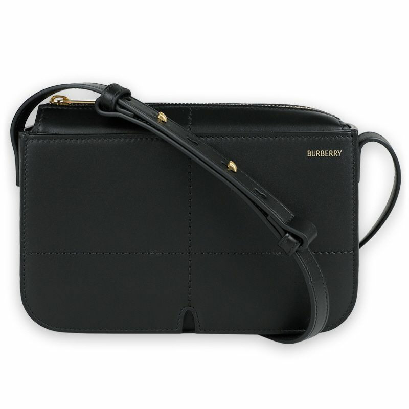 BURBERRY 女士Logo印花斜背包(黑色)A1189-0