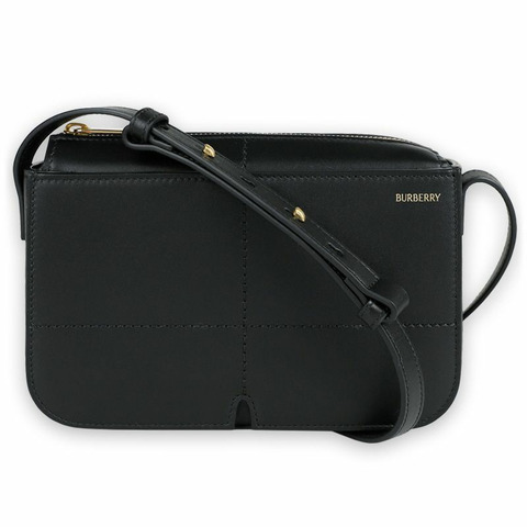 BURBERRY 女士Logo印花斜背包（黑色）A1189