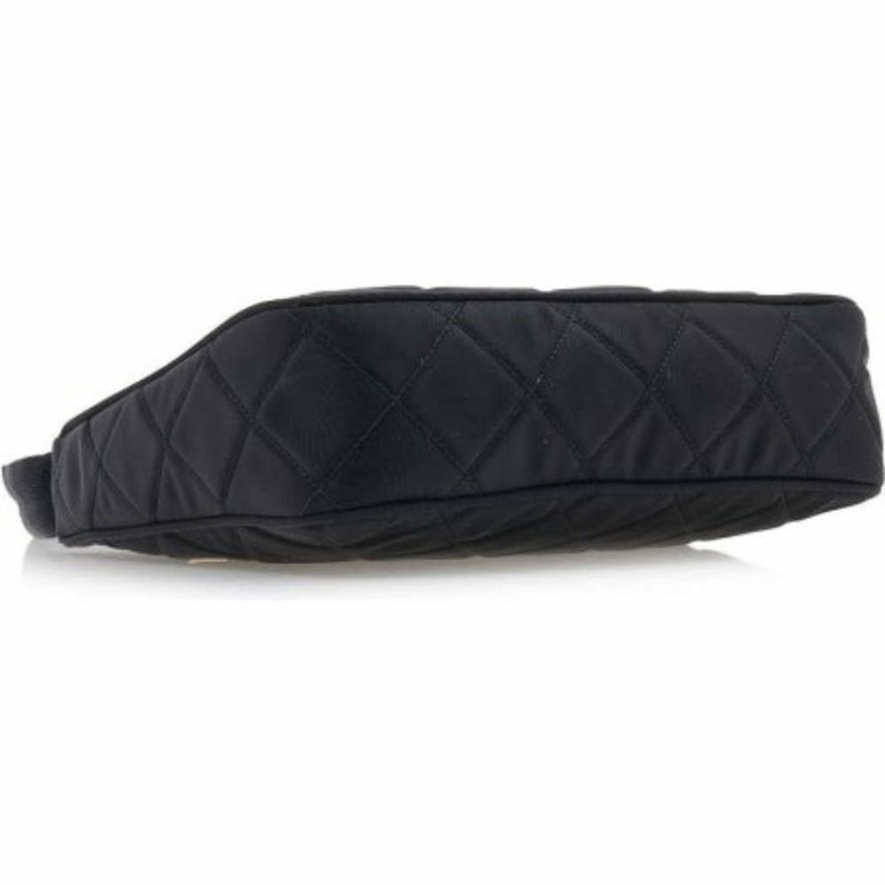 PRADA 黑色尼龍絎縫單肩包，印章：1NE051 2DYC F0002-8