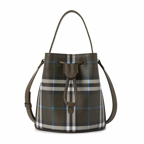 BURBERRY 格紋女士水桶包 8108303