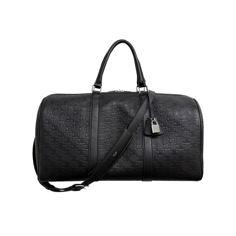 CELINE Triomphe 壓花小牛皮波士頓包 190663FQU 38SI-12