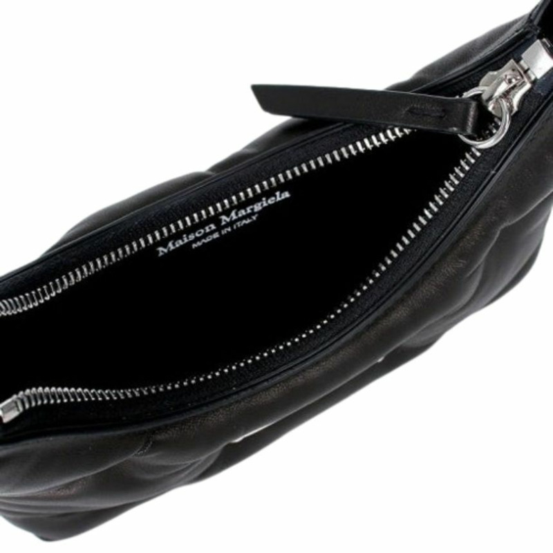 MAISON MARGIELA Glam Slam Hobo 迷你肩背包 黑色 產品編號:SB1WG0021 P4300 T8013-4