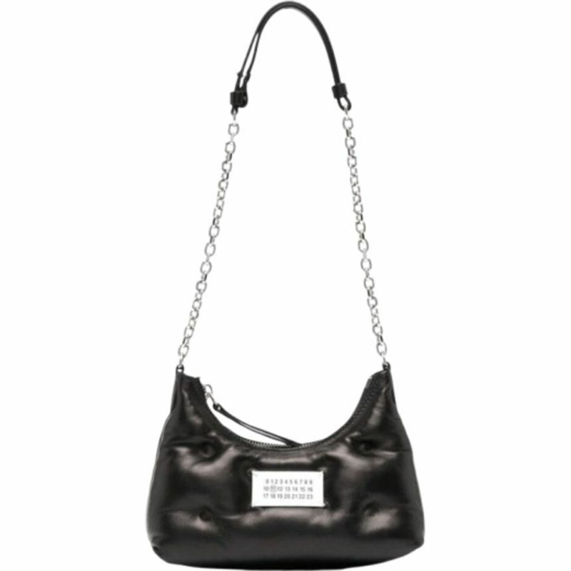 MAISON MARGIELA Glam Slam Hobo 迷你肩背包 黑色 產品編號:SB1WG0021 P4300 T8013-5