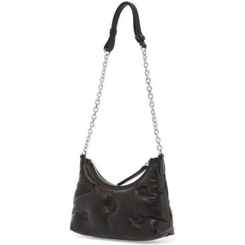 MAISON MARGIELA Glam Slam Hobo 迷你肩背包 黑色 產品編號:SB1WG0021 P4300 T8013-9