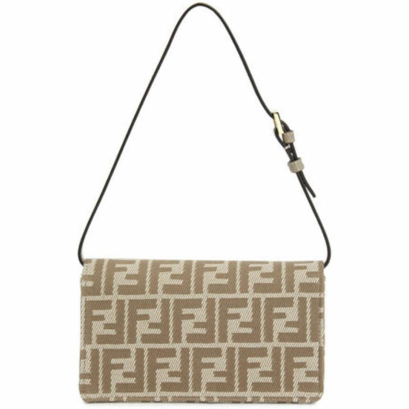 FENDI 法國鏈條單肩包 米色 8M0498 AUNJ F1SNP-2