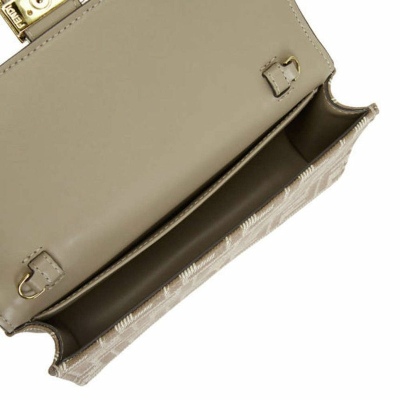 FENDI 法國鏈條單肩包 米色 8M0498 AUNJ F1SNP-8