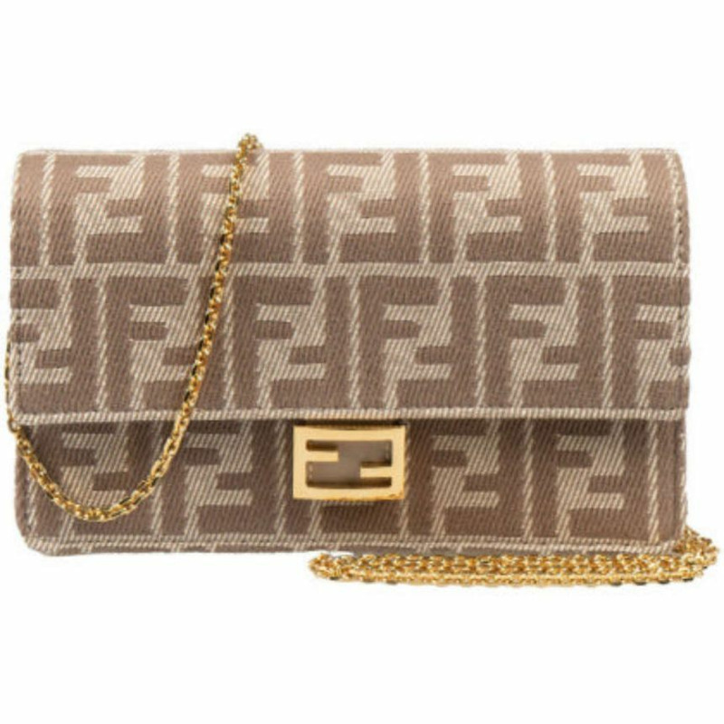 FENDI 法國鏈條單肩包 米色 8M0498 AUNJ F1SNP-9