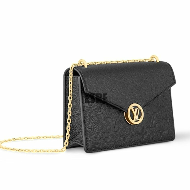 LOUIS VUITTON 玫瑰黑 M13569 鏈條錢包-4