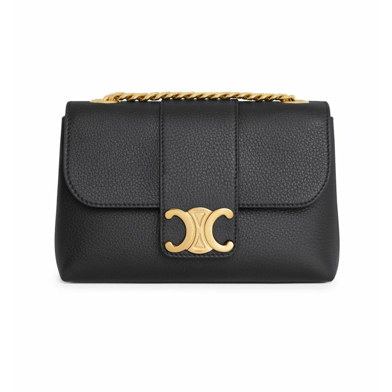 CELINE 迷你大旅行補充裝小牛皮黑 10N113GGR 38NO-0