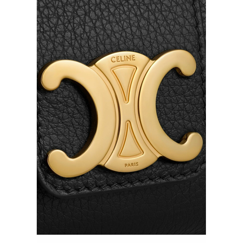 CELINE 迷你大旅行補充裝小牛皮黑 10N113GGR 38NO-4