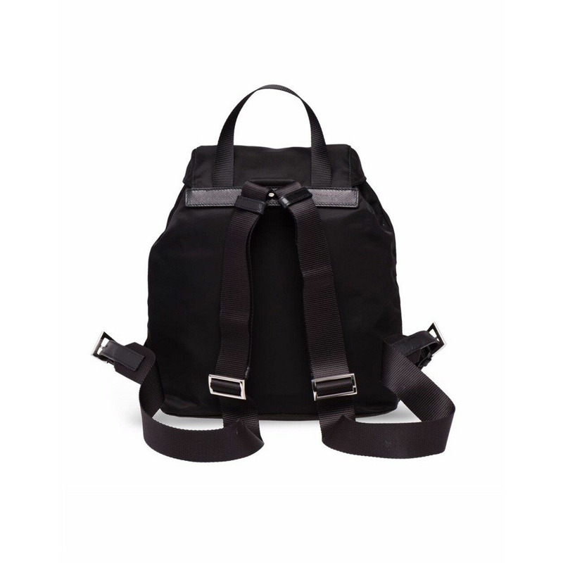 PRADA Re-Nylon Logo Plaque 黑色背包 1BZ677 RV44 F0002-2