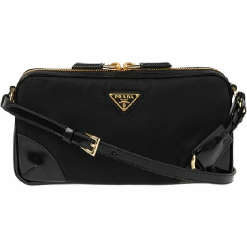 PRADA 2002 年復刻版黑色小號單肩包-0