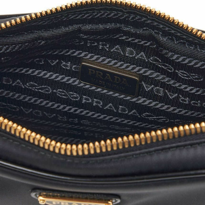 PRADA 2002 年復刻版黑色小號單肩包-5