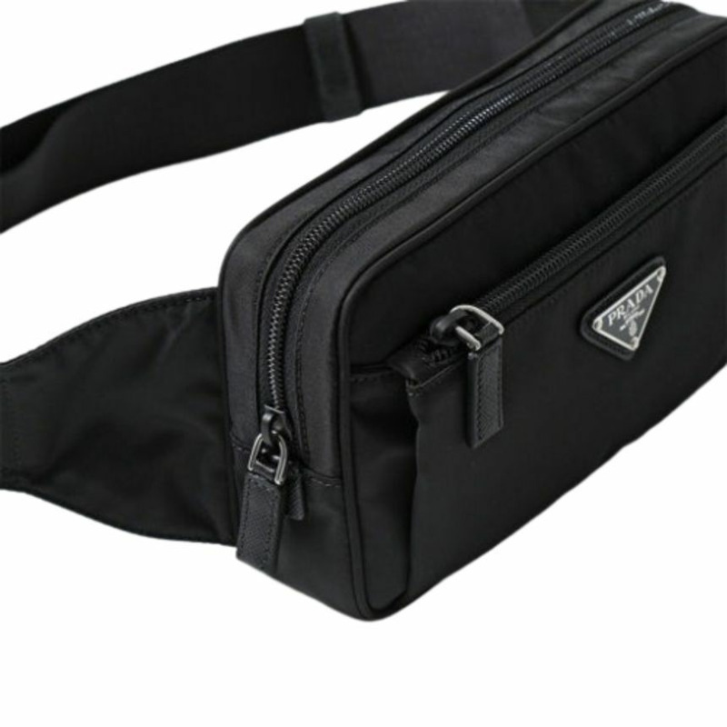 PRADA 三角形標誌尼龍腰包 F0002-3