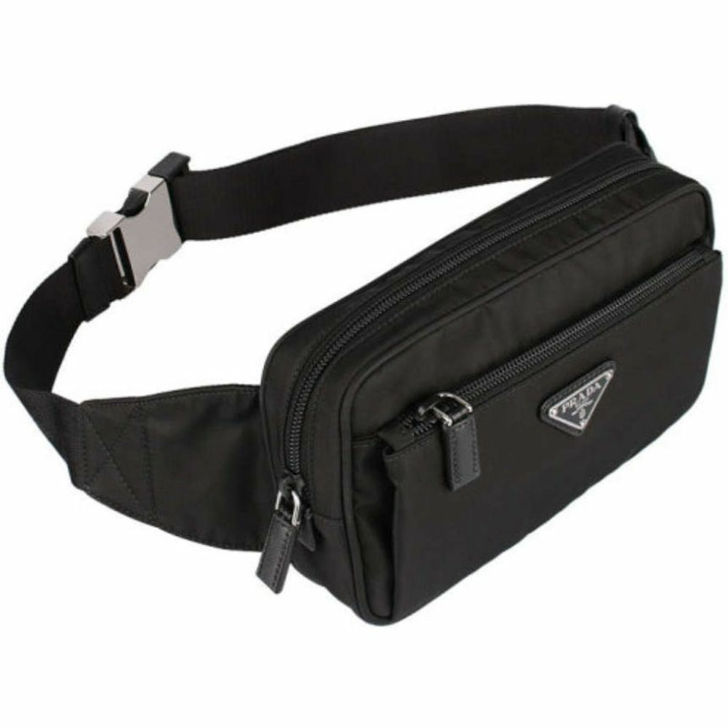 PRADA 三角形標誌尼龍腰包 F0002-7