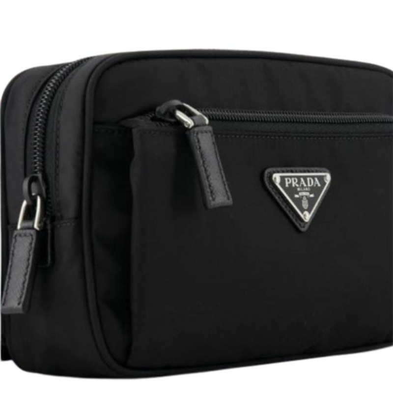 PRADA 三角形標誌尼龍腰包 F0002-8