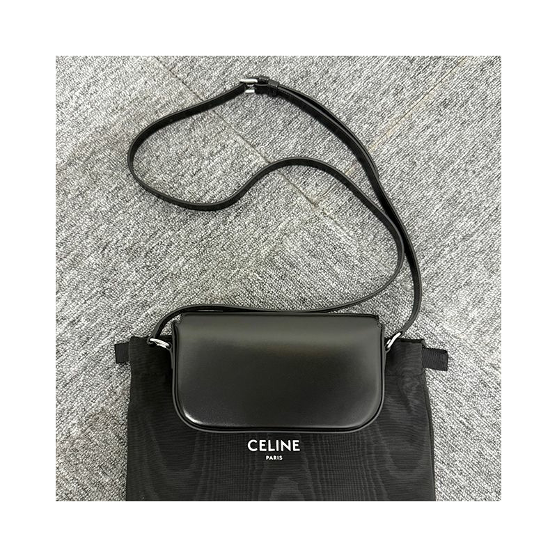 CELINE 小型 Triomphe 亮面小牛皮斜挎包-2