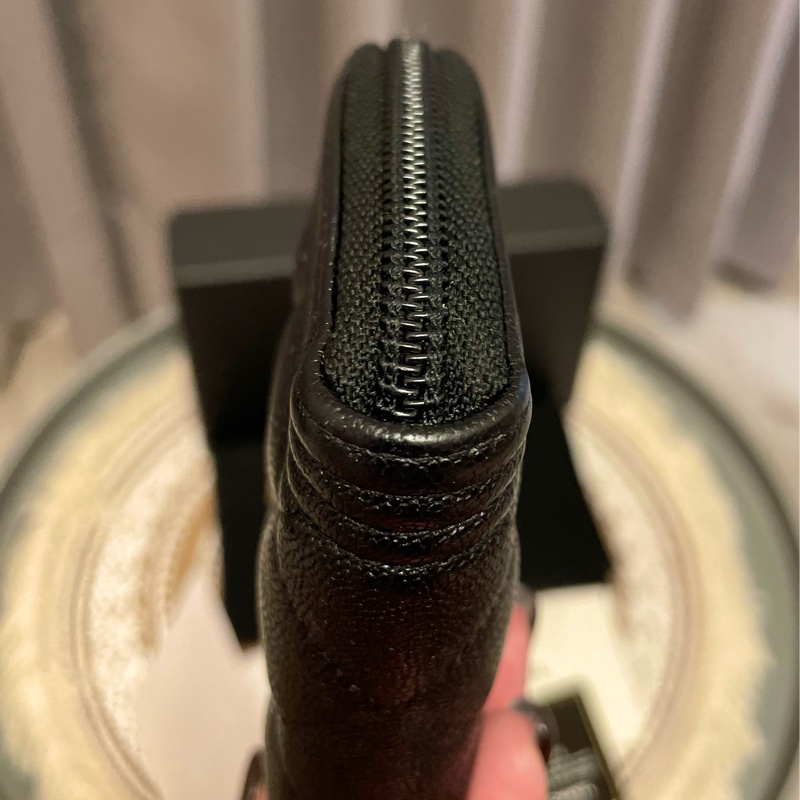 🔥近新~閒置釋出🔥Chanel boy 少見實用 黑金荔枝牛皮中夾-7