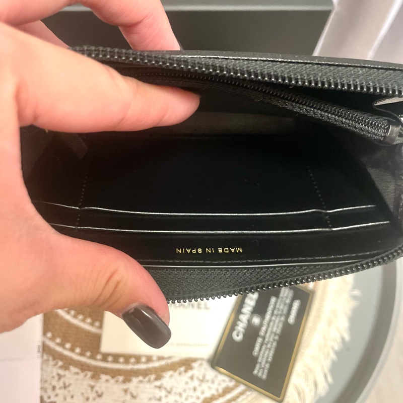 🔥近新~閒置釋出🔥Chanel boy 少見實用 黑金荔枝牛皮中夾-11