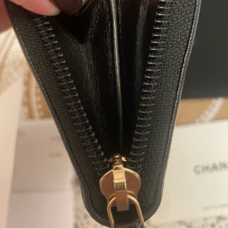 🔥近新~閒置釋出🔥Chanel boy 少見實用 黑金荔枝牛皮中夾-18