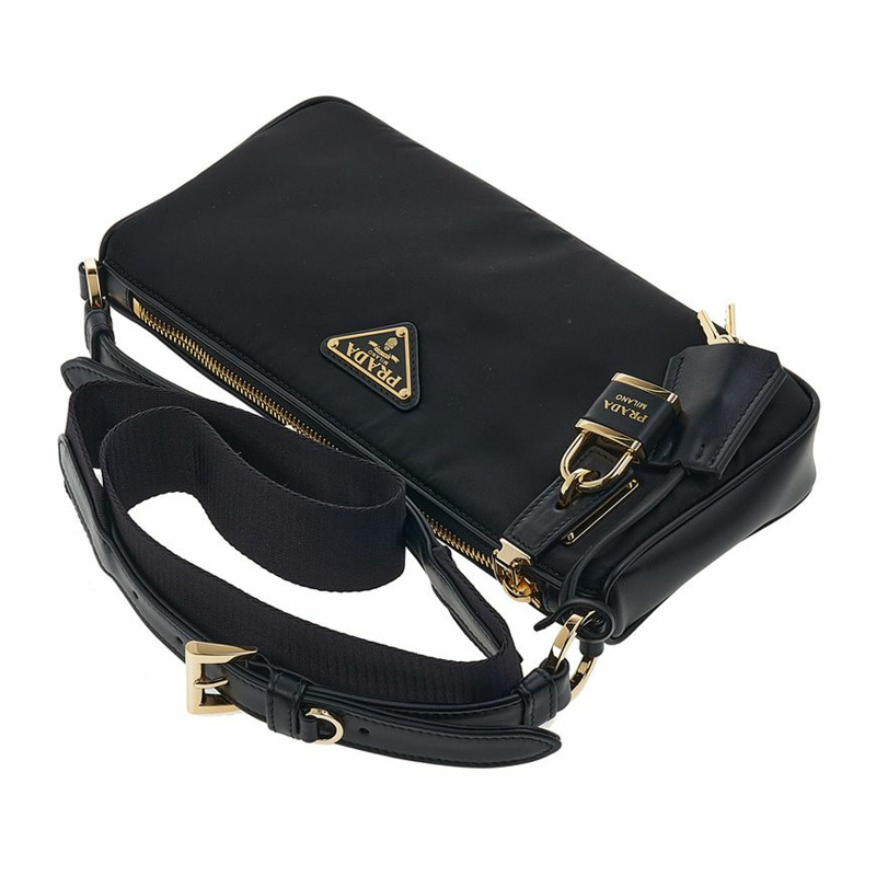 PRADA Lina 小型尼龍肩背包-3