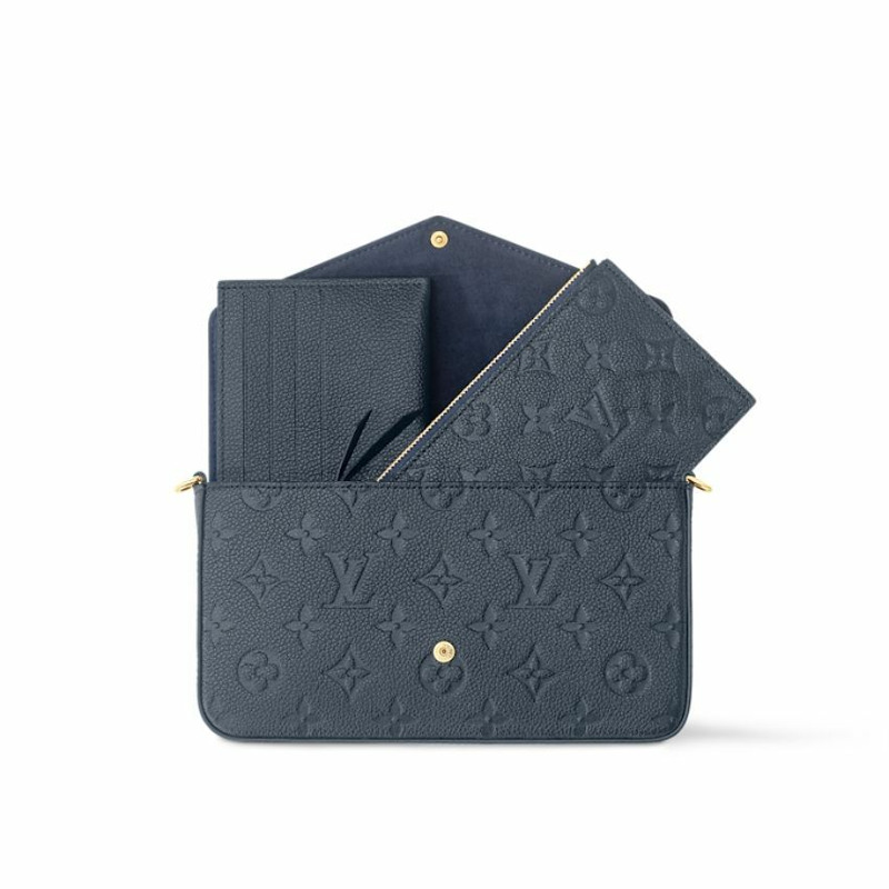 LOUIS VUITTON Pochette Felicie 海軍藍 M83589-5
