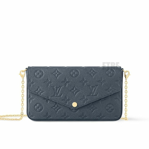 LOUIS VUITTON Pochette Felicie 海軍藍 M83589