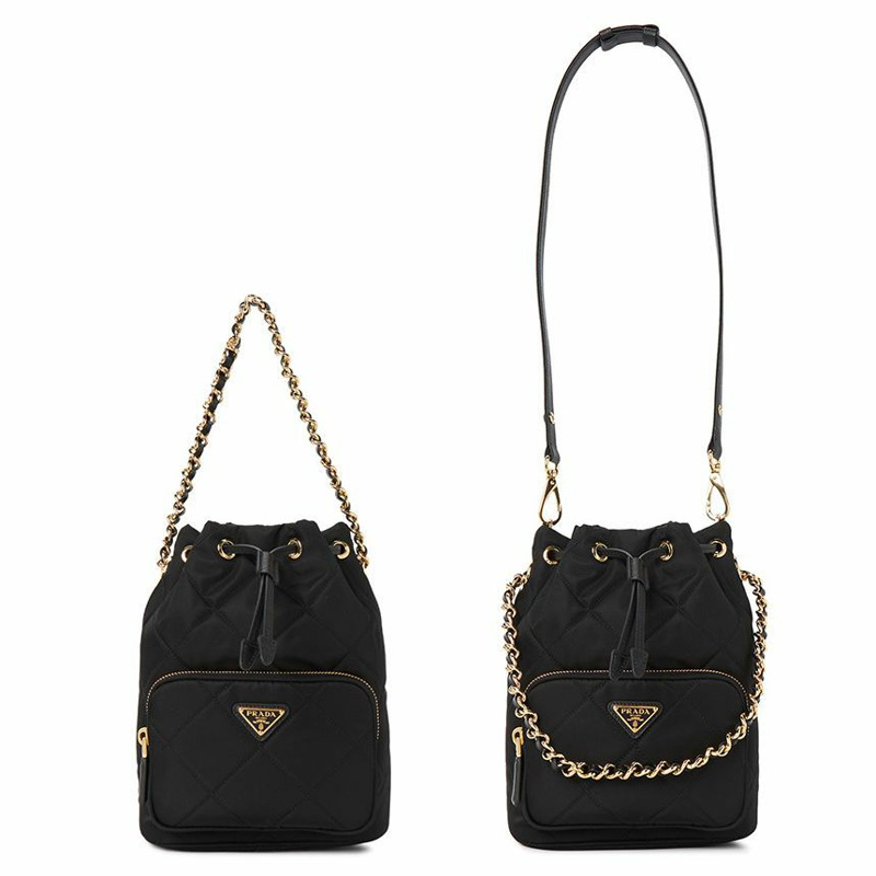 PRADA 1995年復刻版女士鏈條水桶包 1BH038 2AOS F0002 TOO-6