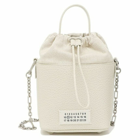 MAISON MARGIELA 5AC 小號水桶斜背包 象牙色 25FW