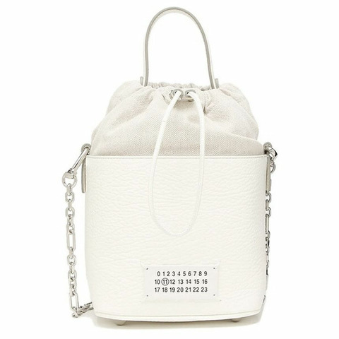 MAISON MARGIELA 5AC 小號水桶斜背包 白色 S61WG0035 P4348 H0157