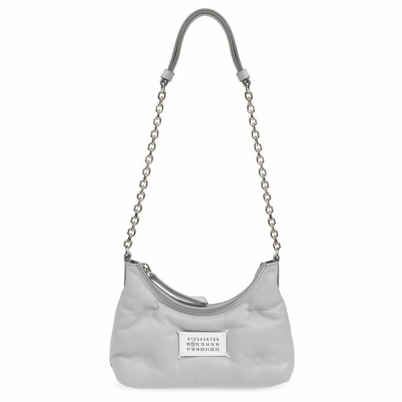 MAISON MARGIELA Glam Slam Hobo 迷你肩背包 灰色 SB1WG0021 P4300 T8058-0