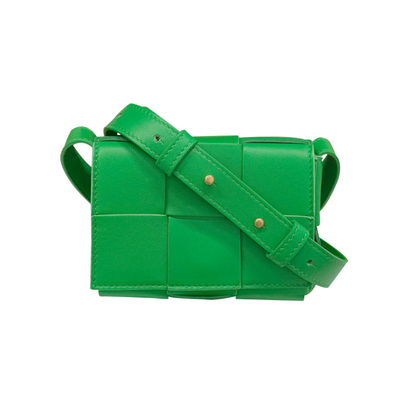 BOTTEGA VENETA Bottega Veneta 編織 Intrecciato 盒式迷你包鸚鵡 666688 VMAY1 3722-11