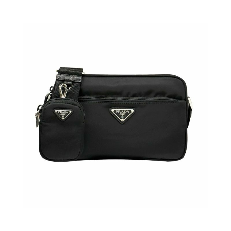 PRADA 三角形標誌尼龍斜背包 25FW 1BC167 RV44 F0002-0