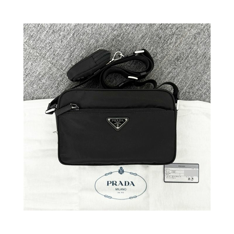 PRADA 三角形標誌尼龍斜背包 25FW 1BC167 RV44 F0002-1