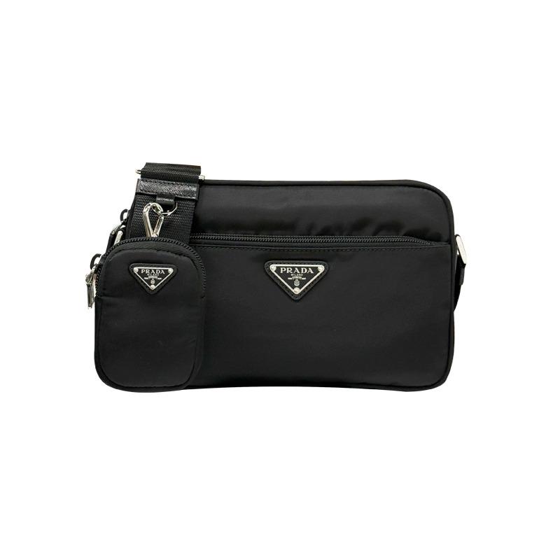 PRADA 三角形標誌尼龍斜背包 25FW 1BC167 RV44 F0002-12