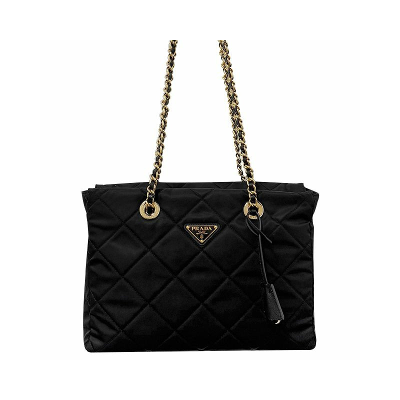 PRADA 1995 年復刻版三角標誌中型尼龍手提包-0