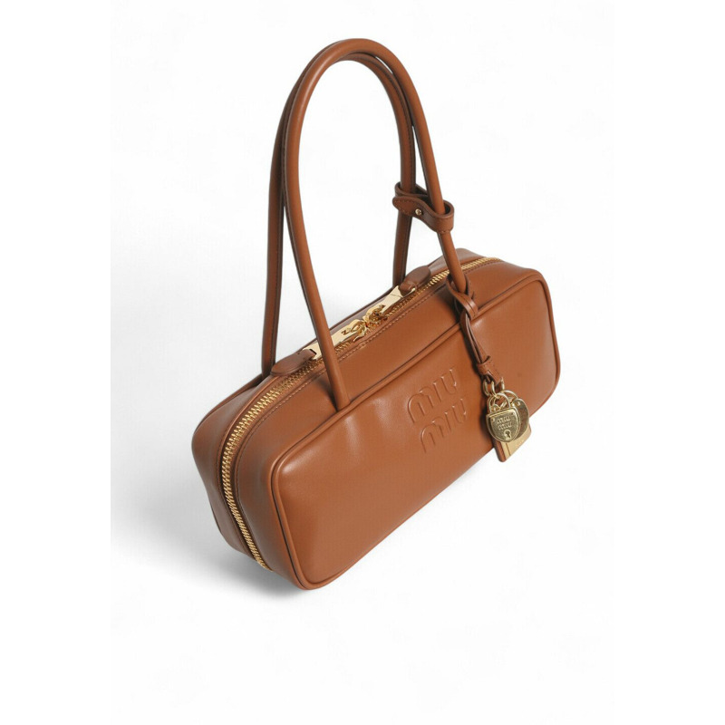 MIU MIU 小號 Beau Bag 干邑色 5BB173 2CRW F0046-5