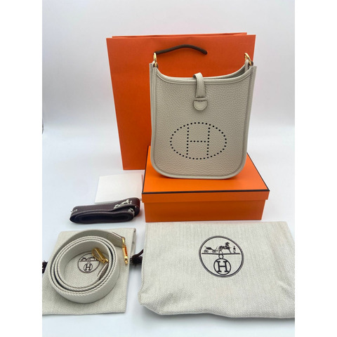 HERMES 迷你伊芙琳 16 TPM Beton 金印 H069426CCDN