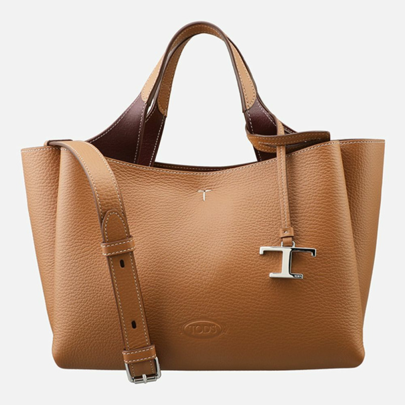 TODS 經典迷你肩背包 棕色-0