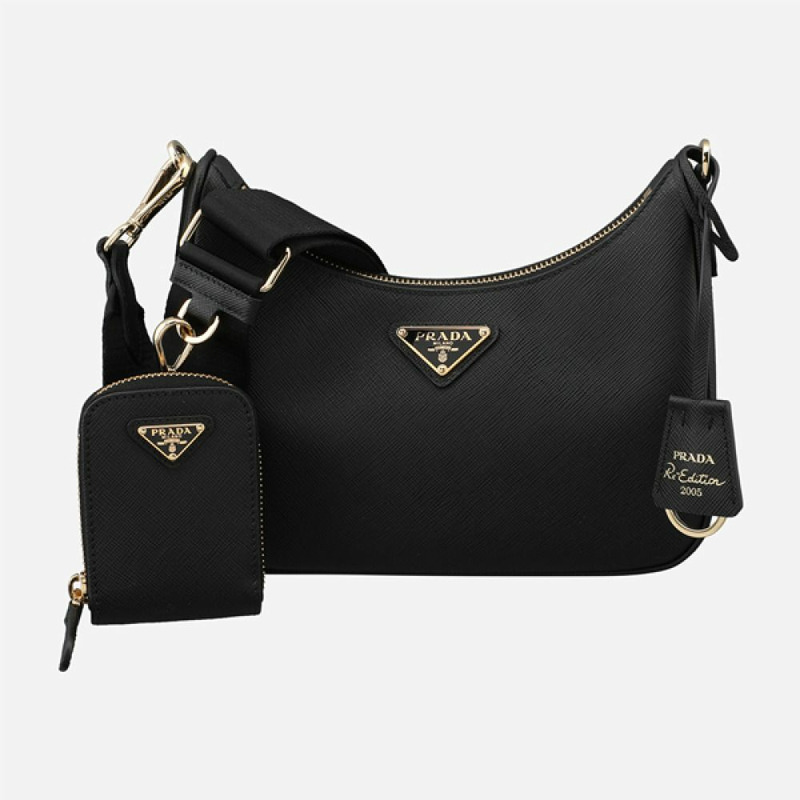 PRADA 5F 2005 年再版 Saffiano 流浪漢包 1BH204 NZV F0632-0