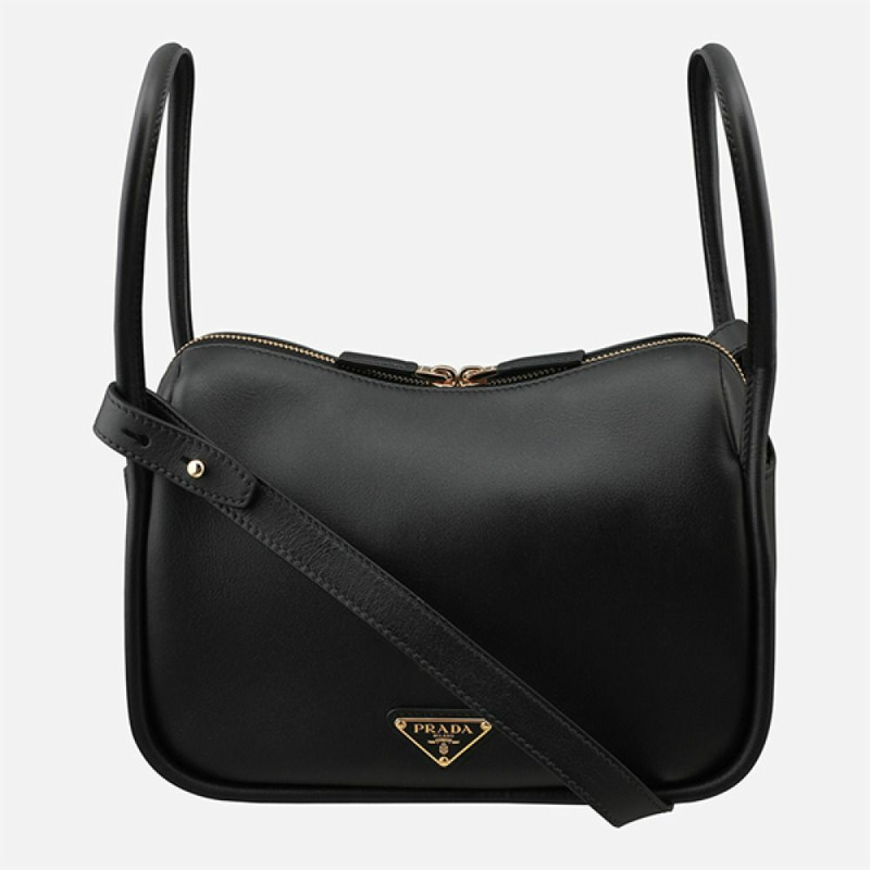 PRADA Darling 黑色真皮手提包 1BA451 2CYS F0002-0