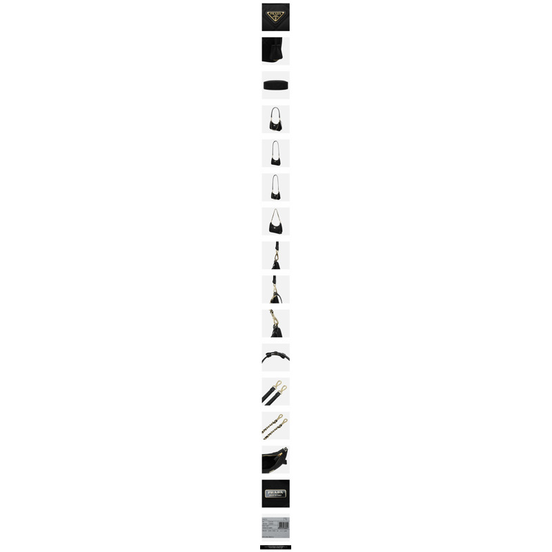 PRADA 1995年復刻版鏈條尼龍迷你包 黑色 1BC204 2AOS F0002-2