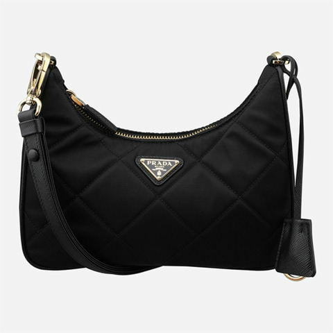 PRADA 1995年復刻版鏈條尼龍迷你包 黑色 1BC204 2AOS F0002